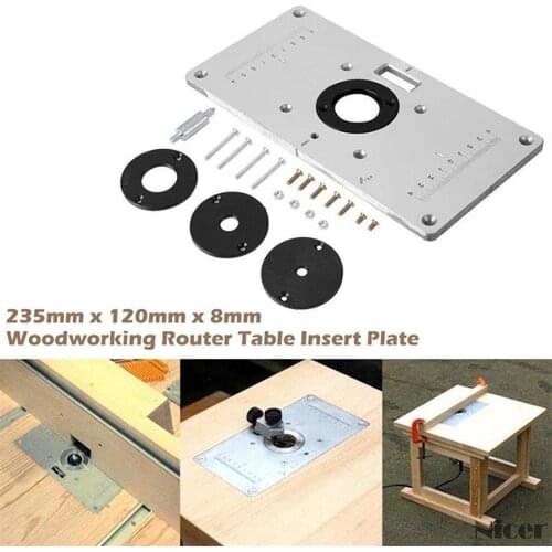 Trimming Machine Flip Plate Engraving Machine Electric Wood Milling Guide Table Chamfering Board Woodworking Work Bench