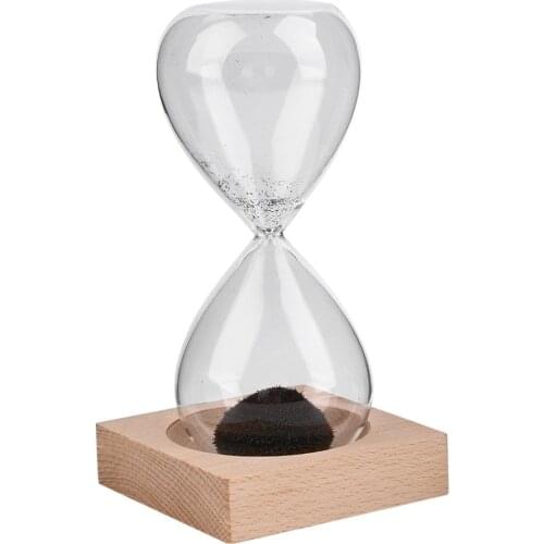 Glass Hand-blown Timer clock Magnet Magnetic Hourglass ampulheta crafts sand clock hourglass timer Gift Home Decor