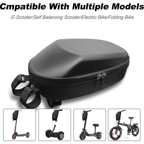 Scooter Storage Bag, Rainproof Scooter Handlebar Bag, EVA Hard Shell Front Hanging Bag Fit for Kick Scooters Folding Bikes