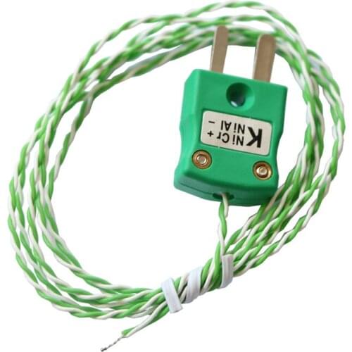 Weld point K type thermocouple Labfacility Connector ,2*0.2mm, length 2000mm