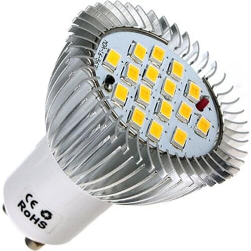 7W LED lamp Bulb GU10 16 LED 5630 SMD Energy Saving Lamp Bulb Spotlight Spot Lights Bulbs White/Warm White Lighting AC 85-265V