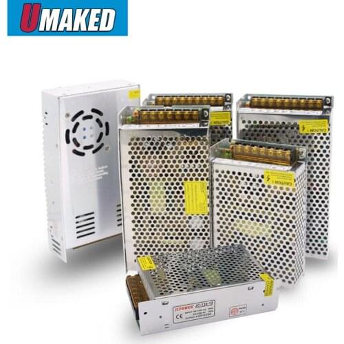 1PC 12V Switch LED Power Supply Transformer 1A/3A/5A/6.5A/8.5A/10A/12.5A/15A/16.5A/20A/25A/30A/40A/50A/60A