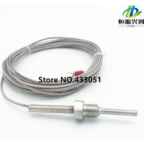 Free Shipping,Thermocouple K Type Measuring 0-600 degree centigrade,Thread sizes G1/4, Probe length 30 mm, 6 mm in diameter