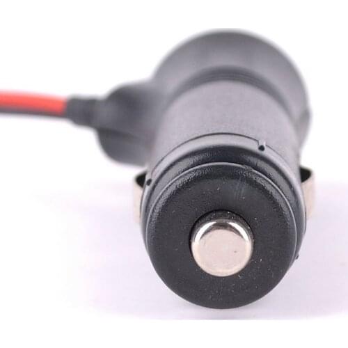 2pcs Car Truck Cigarette Lighter Extension Cable Socket Plug Power Cord 1M