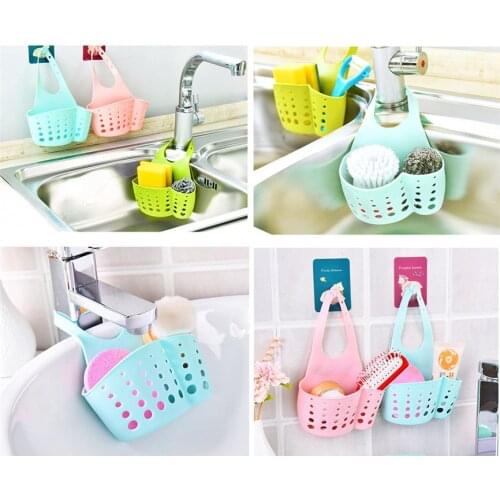 Convenient Sink Shelf Soap Sponge Drain Rack Bathroom Holder Kitchen Storage Suction Cup Organizer Sink kitchen Accessories
