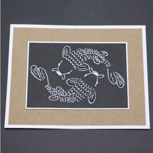 ZhuoAng Koi Cutting Dies for Card Making DIY Scrapbooking Photo Album Decoretive Embossing Stencial