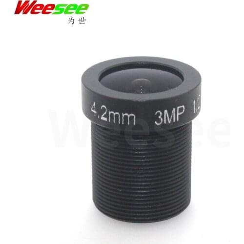 WS 3MP 4.2mm lens 1/2.5" HD Fixed Iris M12 MTV IR Board CCTV Lens for Security IP Camera cctv camera