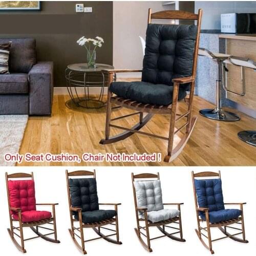 2Pcs Non-slip Rocking Chair Cushion Cover Indoor/outdoor Chaise Longue Cushion Soft Padded Outdoor Garden Recliner Cushion