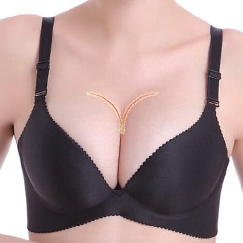 2019 Sexy Deep U Cup Bras For Women Push Up Lingerie Seamless Bra Bralette Backless Plunge Intimates Female Contracted Underwear