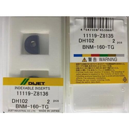 BNM-160-TG DH102 2pcs Original Japan DIJET Cutting Tool BNM insert