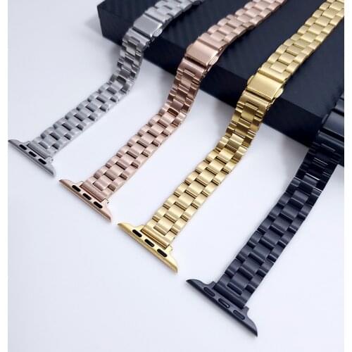 Women Metal Stainless Steel Bracelet For iWatch Series 1 2 3 4 5 6 SE Wristband Watchband For Apple Watch 40mm 44mm 38mm Band