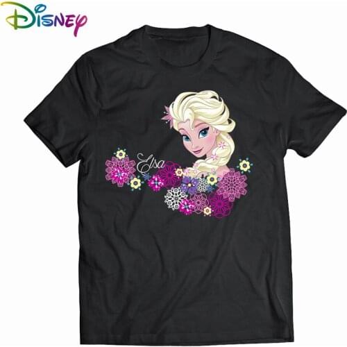 Disney Frozen Women t-shirts Womens cotton t-shirt Short sleeve tee Anime t-shirts Summer graphic t shirts Tops 2021