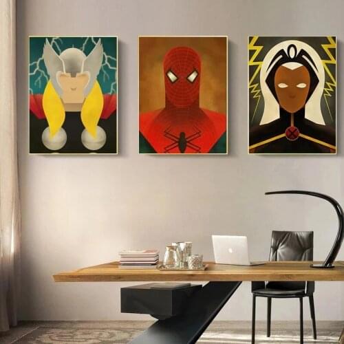 Canvas Painting Disney Comic Style Thor Marvel Girl Storm Printed Wall Art Poster and Picture for Home Decoration anime poster