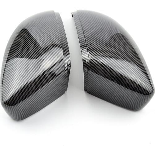 2PCS For VW Passat B7 Jetta MK6 Scirocco MK3 new CC Side Wing Mirror Cover Caps (Carbon Effect) for Volkswagen Mirror Cover Caps
