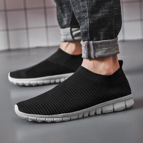 Men Women Sock Lightweight Sneakers Vulcanize Outdoor Sport Shoes Breathable Mesh Comfort Casual Shoes Couple Cushion Lace Up