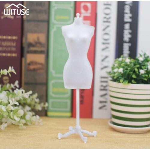 Mini Plastic Demountable Doll Dress Stand Clothes Gown Display Model Holder Outfits Mannequin Accessories for Kids Toy