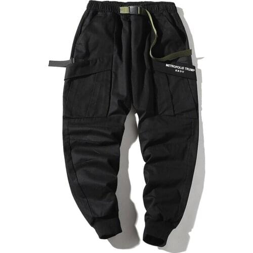Fashion Japanese Streetwear Pants Male Mens Harem Pants Street Style Trends 2021 Cargo Trousers Joggers Korean Hip Hop Clothes