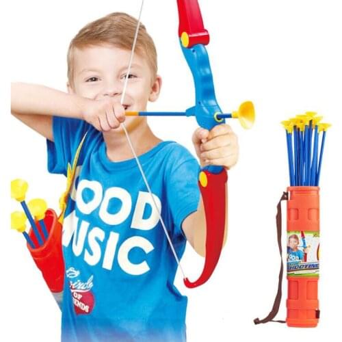 Suction Cup Archery Bow And Arrows Toys Set Outdoor Fun Shooting Game Kit For Boys Girls Plaything