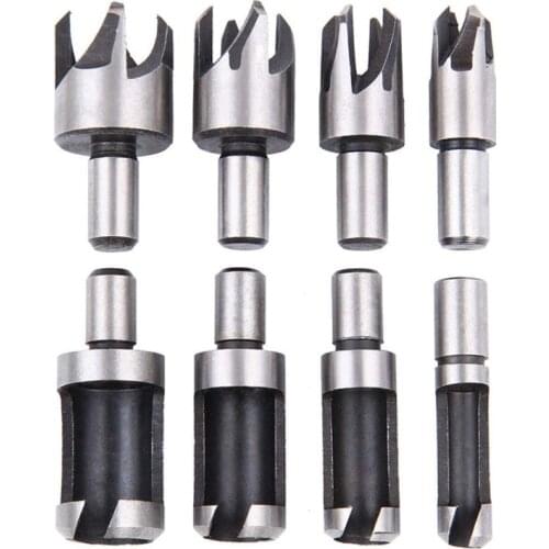 Free Shipping 8pcs Set Carbon Steel Wood Working Tool Bench Or Hand Drill Alternative Cylinder Claw Tenon Bit S1-1047