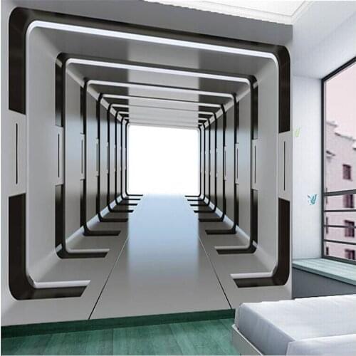 3D Mural Wallpaper Custom Any Size Background Photography Extend the space channel Bathroom Wall Painting for Living Room Decor