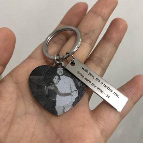 Stainless Steel Personalized Necklace Pendant Mens And Womens Universal Key Chain High Standard Custom Color Photo Handmade Je