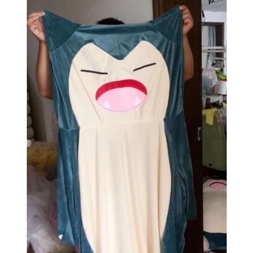 30-200cm Snorlax plush pillow Big soft anime snorlax plush toy With Zipper Only Cover No Filling kids gift for Christmas