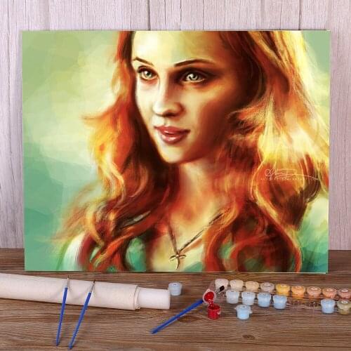 Doodles Paint By Numbers Complete Kit Oil Paints 50*70 Canvas Pictures New Design For Kids Wall Wholesale