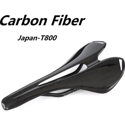 Bike Saddle Full 3K Carbon Fiber Ultralight Double Bracket Saddle Seat Cushion Mountain Folding Bike Road Bicycle Cycling Part