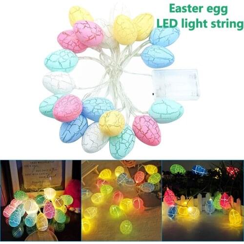 10/20 Easter Eggs LED String Lights Battery USB Charging Fairy String Lights Easter Decorations for Home Easter Tree @LS