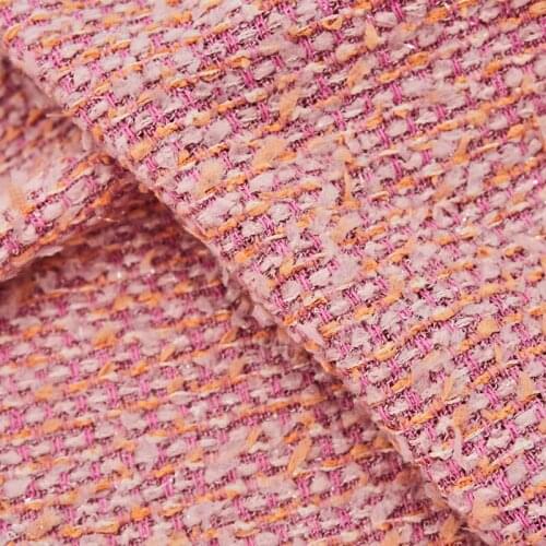 The Butterfly Yarn Pink Tweed Fabric For Waistcoat Telas Por Metro Tissus Au MÈTre Ткань Для Шитья Sewing By The Yard Tecido Di