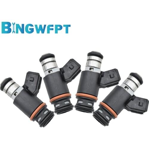 4PCS Fuel Injector IWP076 IWP-076 021906031B 021 906 031B 805000348303 For VW CORRADO SHARAN VENTO GOLF PASSAT BORA
