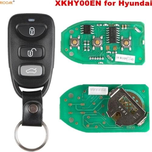RIOOAK XHORSE XKHY00EN VVDI2 for Hyundai Type Wired Universal Remote Key 3 Buttons X007 English Version