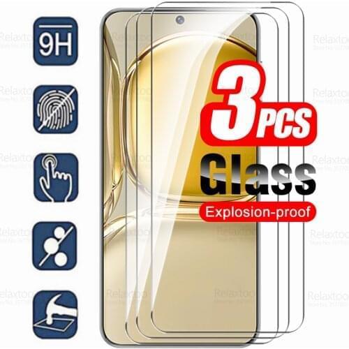 3Pcs Tempered Glass For Huawei P50 Glass Screen Protector Huawey Hauwei P 50 2021 6.5" Safety Guard Armor HD 9H Protective Film