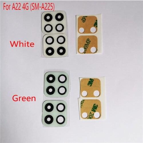 2pcs/lot For Samsung Galaxy A22 A 22 4G SM-A225 5G A226 Back Rear Camera Lens Glass Cover Replacement Cover With Adhesive