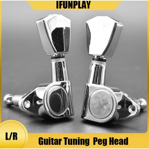 Sealed Closed Guitar Tuning Pegs Keys Machine Head Tuners for Acoustic Electric Guitars Part Gear Ratio of 15:1