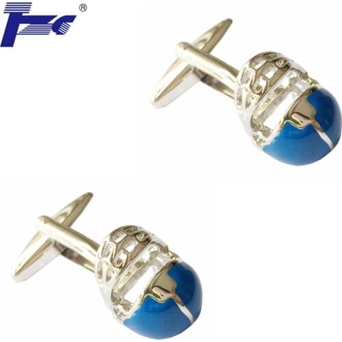 New Arrival Blue Helmet Cufflink Cuff Link 2 Pairs Free Shipping Promotion TZG Brand