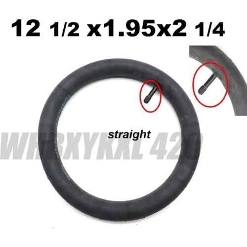 12 1/2X1.95X2 1/4 butyl rubber inner tube fits gas and electric scooters e-bike mini crosser / mini dirt bike 12 inch