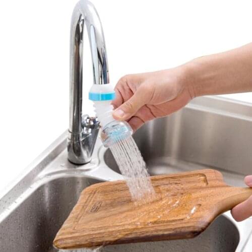 360 Rotatable Plastic Bubbler Water Saving High Pressure Nozzle Filter Tap Adapter Faucet Extender Bathroom Kitchen Accessories
