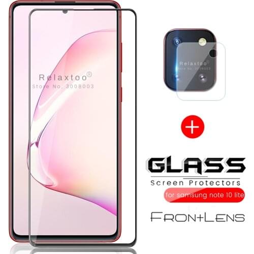 2-in-1 for samsung note 10 lite glass protective camera protector for samsung galaxy note 10 lite light 2020 sm-n770f 6.7'' film