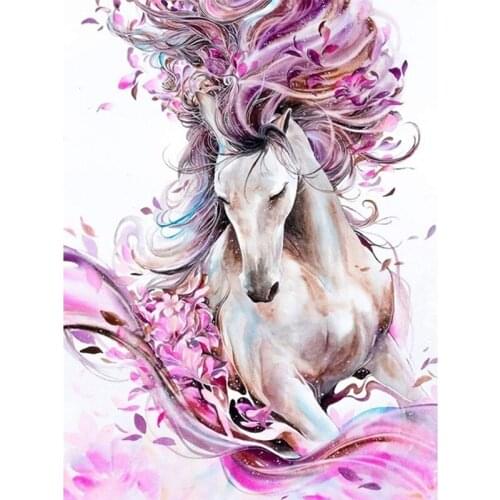 GTBL 5D Diamond Painting Horse Full Diy Cross Stitch Rhinestone Embroidery Dotz Kits Diamond Art Craft For Adults Home Wall Deco