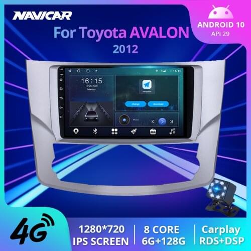 2Din Android10.0 Car Radio For Toyota AVALON 2012 Stereo Receiver GPS Navigation Auto Radio Car Multimedia Player Car Stereo IGO