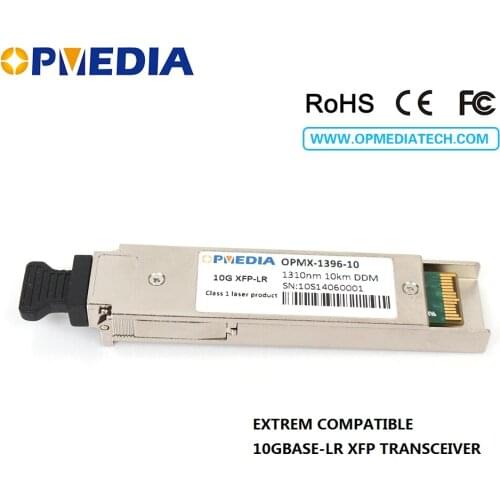Free shipping!compatible with Extrem 10GBASE-LR,10G 1310nm 10KM XFP transceiver, LC connector,DDM function XFP optical module