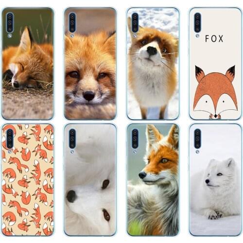 Silicon phone cover case for Samsung Galaxy S10 E PLUS A10 A20 A30 A40 A50 A70 A10E A20E M20 cover coque bumper cute fox