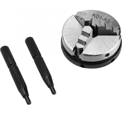 1pc 63mm 3-Jaw K01-63/M14 Manual Self-Centering Lathe Chuck for Woodworking Chucks Machine Tool Accessories