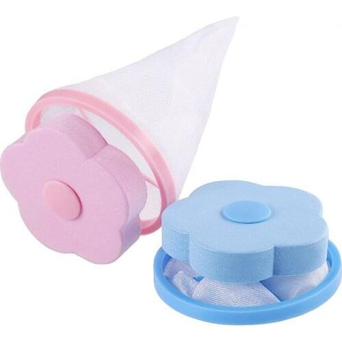 Washing Machine Filter Laundry Balls Discs Filter Bag Floating Hair Removal Catcher Filter Mesh Pouch Cleaning Balls Bag 2pcs