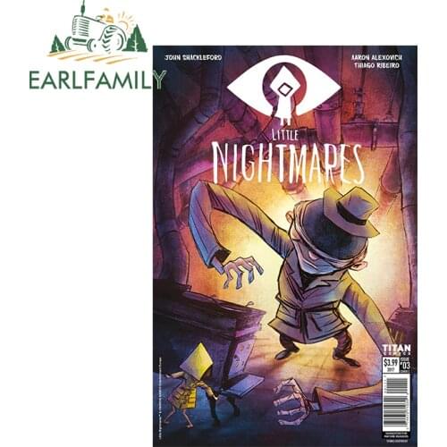 EARLFAMILY 13cm for Little Nightmare Car Stickers Game Vinyl Accessories Decal Waterproof Laptop Decor Custom Printing