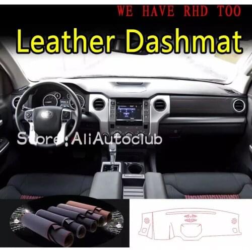 For Toyota Tundra 2015 2016 2017 2018 2019 2020 Leather Dashmat Dashboard Cover Dash SunShade Carpet Custom Car Styling LHD+RHD