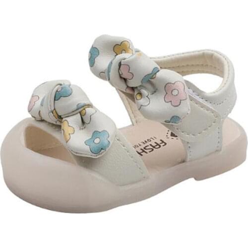 2020 Newest Summer Kids Leathers Shoes Sweet Flower Children Sandals For Girls Toddler Baby Breathable Hollow Out Shoes