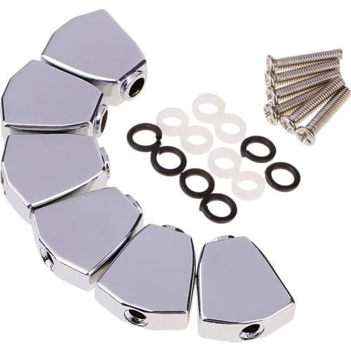 Metal Zinc Alloy Guitar Tuning Pegs Machine Heads Replacement Knob Knobs