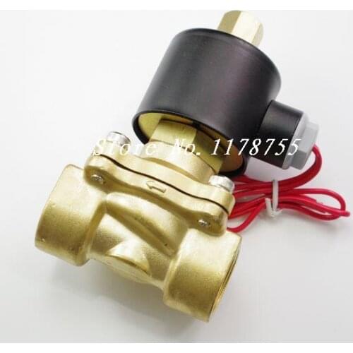 Water Air Gas Fuel NO Model Normal Open Solenoid Valve 1/2" BSPP 12/24/110/220V